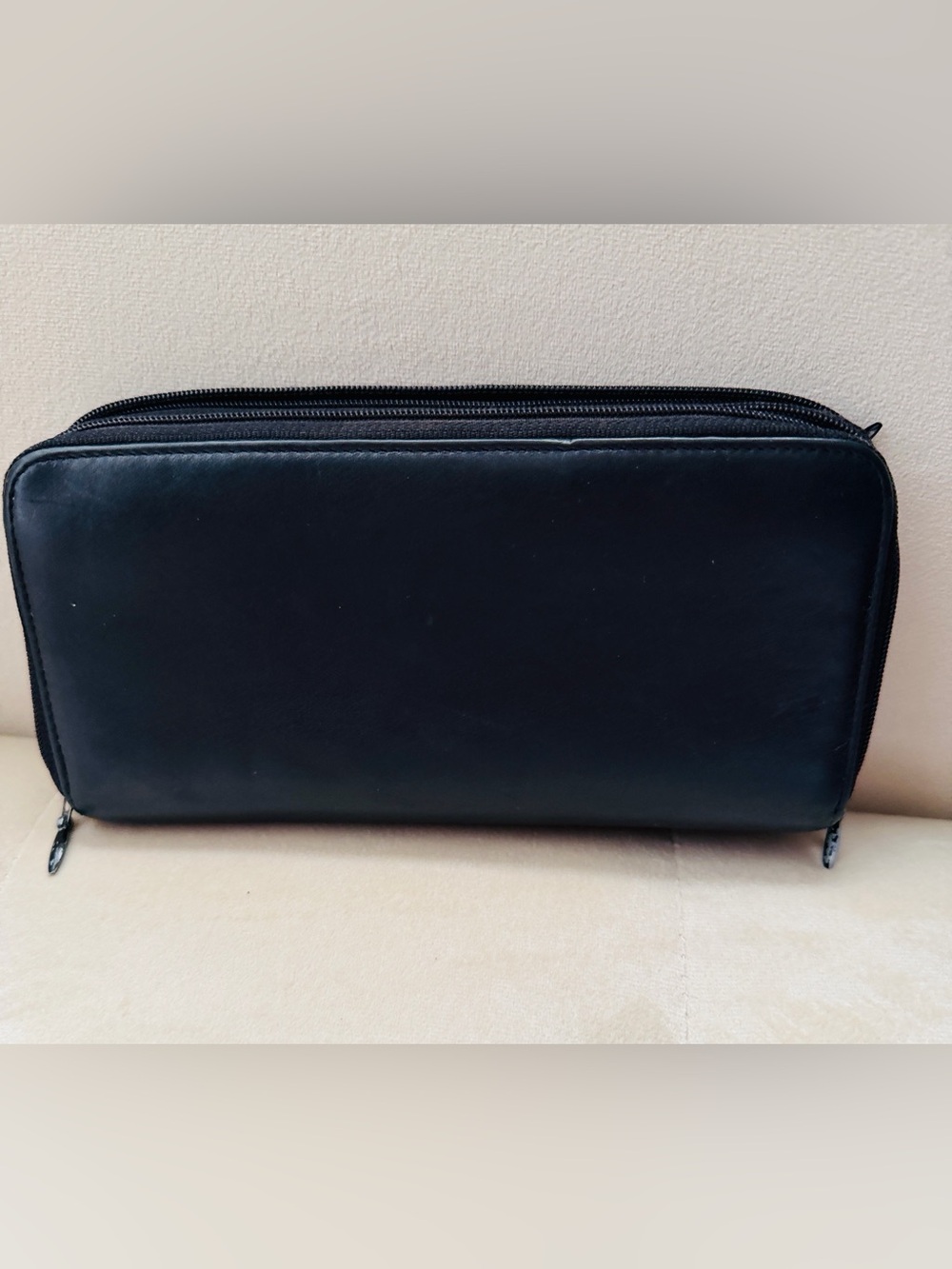 Tumi Black Zip-Around Wallet